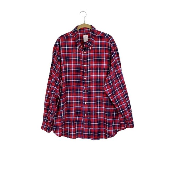 Brooks Brothers Other - Brooks Brothers 346 Original Polo Red Plaid Flannel Button Up Shirt Size XL